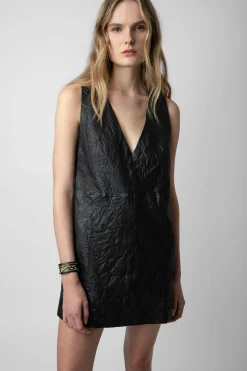 Zadig & Voltaire Robes Et Jupes^Robe En Cuir Froisse Rasha