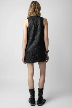 Zadig & Voltaire Robes Et Jupes^Robe En Cuir Froisse Rasha