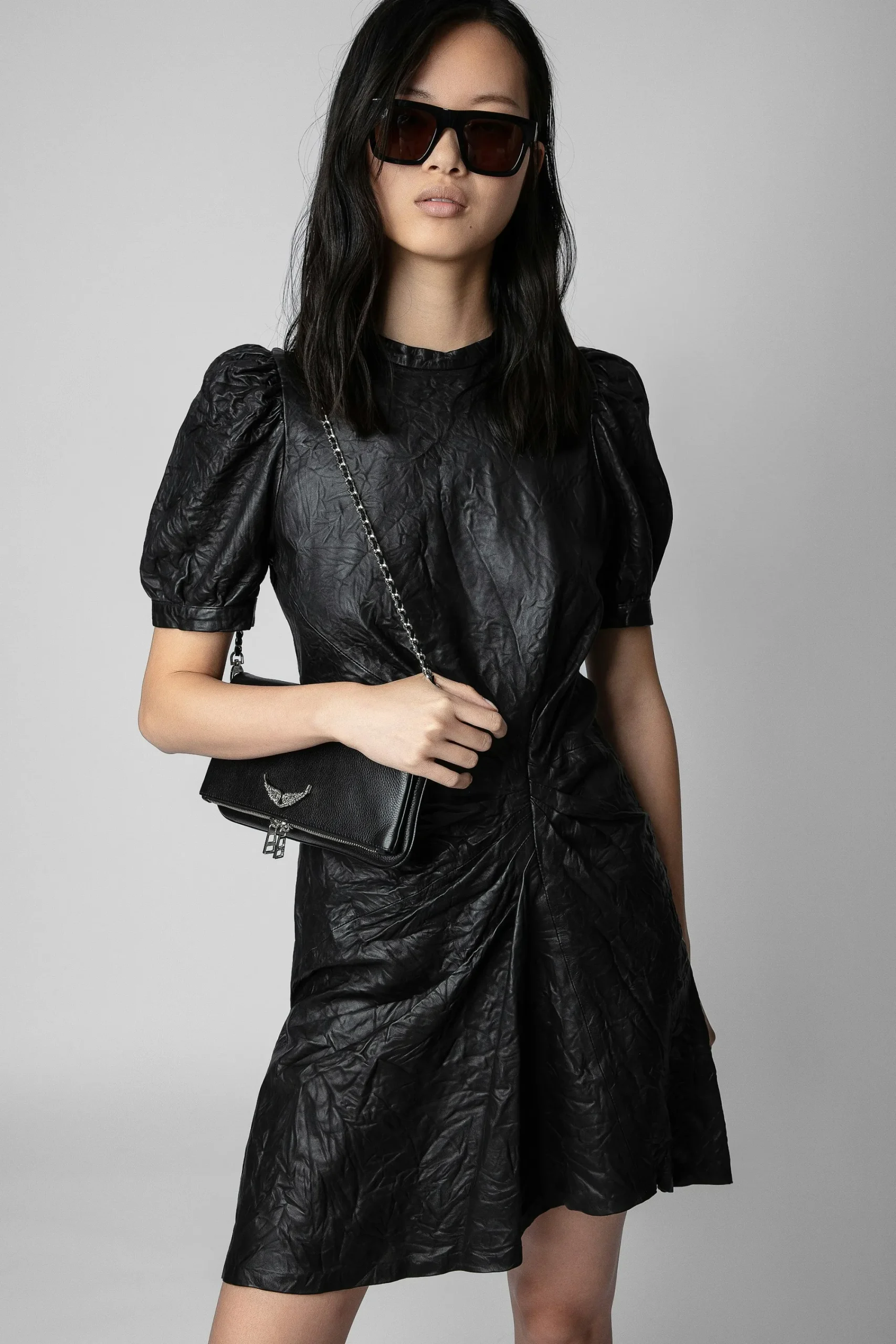 Zadig & Voltaire Robes Et Jupes^Robe En Cuir Froisse Rixe