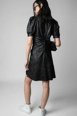 Zadig & Voltaire Robes Et Jupes^Robe En Cuir Froisse Rixe