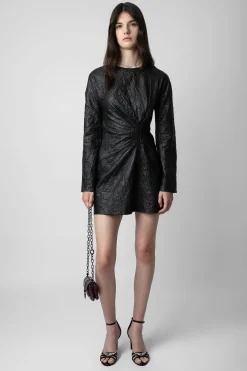 Zadig & Voltaire Robes Et Jupes^Robe En Cuir Froisse Rixina