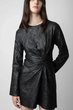 Zadig & Voltaire Robes Et Jupes^Robe En Cuir Froisse Rixina