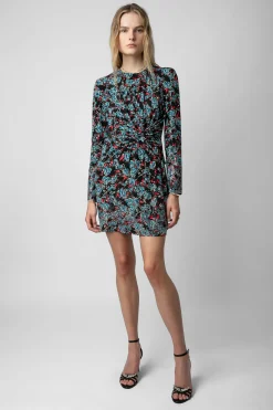 Zadig & Voltaire Robes Et Jupes^Robe En Soie A Strass Radar Thunder