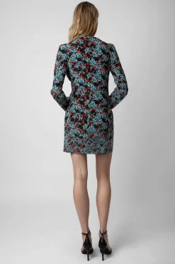 Zadig & Voltaire Robes Et Jupes^Robe En Soie A Strass Radar Thunder