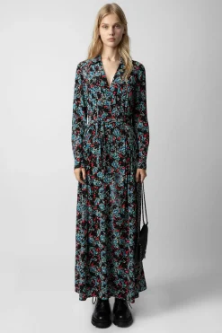 Zadig & Voltaire Robes Et Jupes^Robe En Soie A Strass Reward Thunder