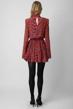 Zadig & Voltaire Robes Et Jupes^Robe En Soie Leopard Ryde