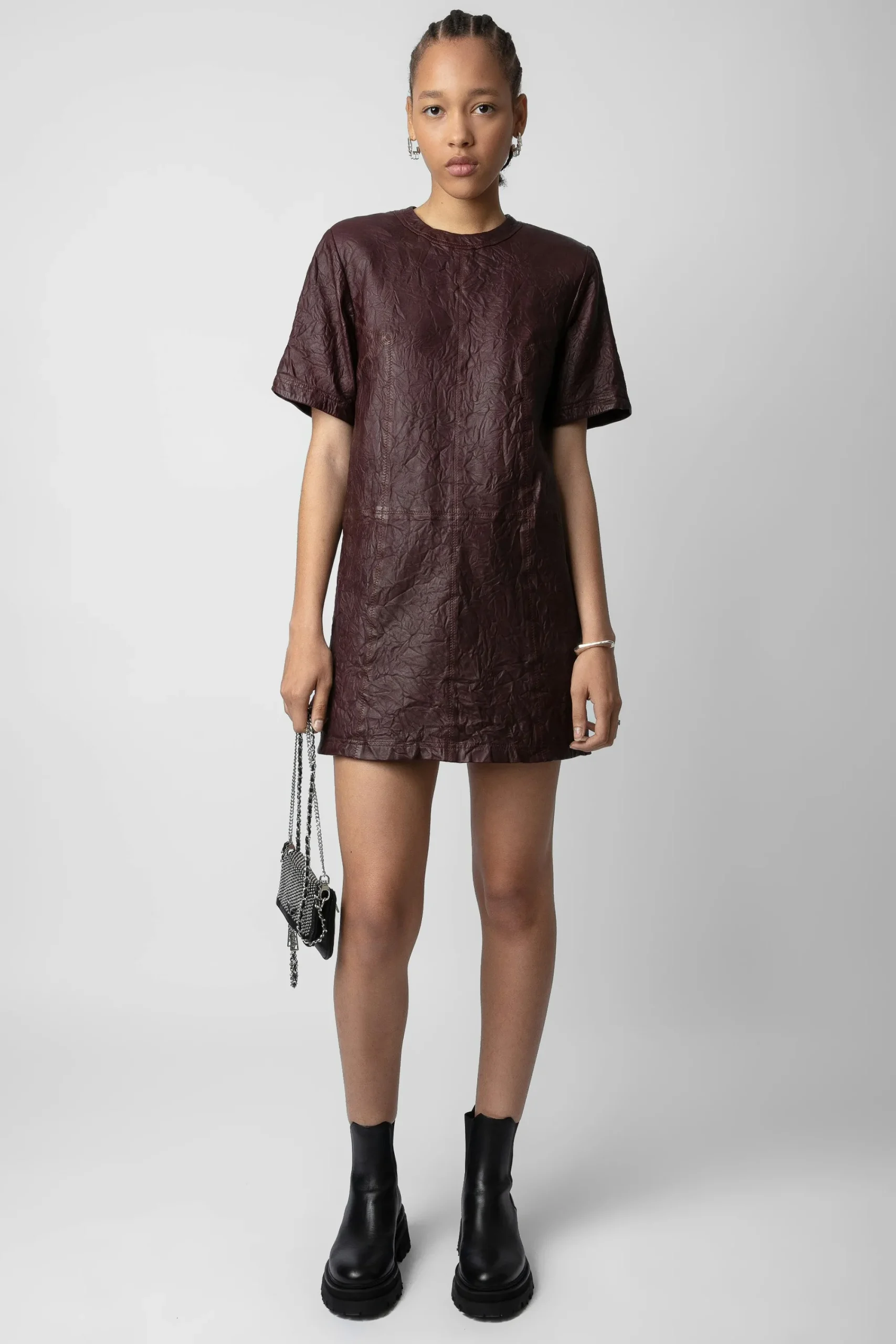 Zadig & Voltaire Robes Et Jupes^Robe Riddy En Cuir Froisse