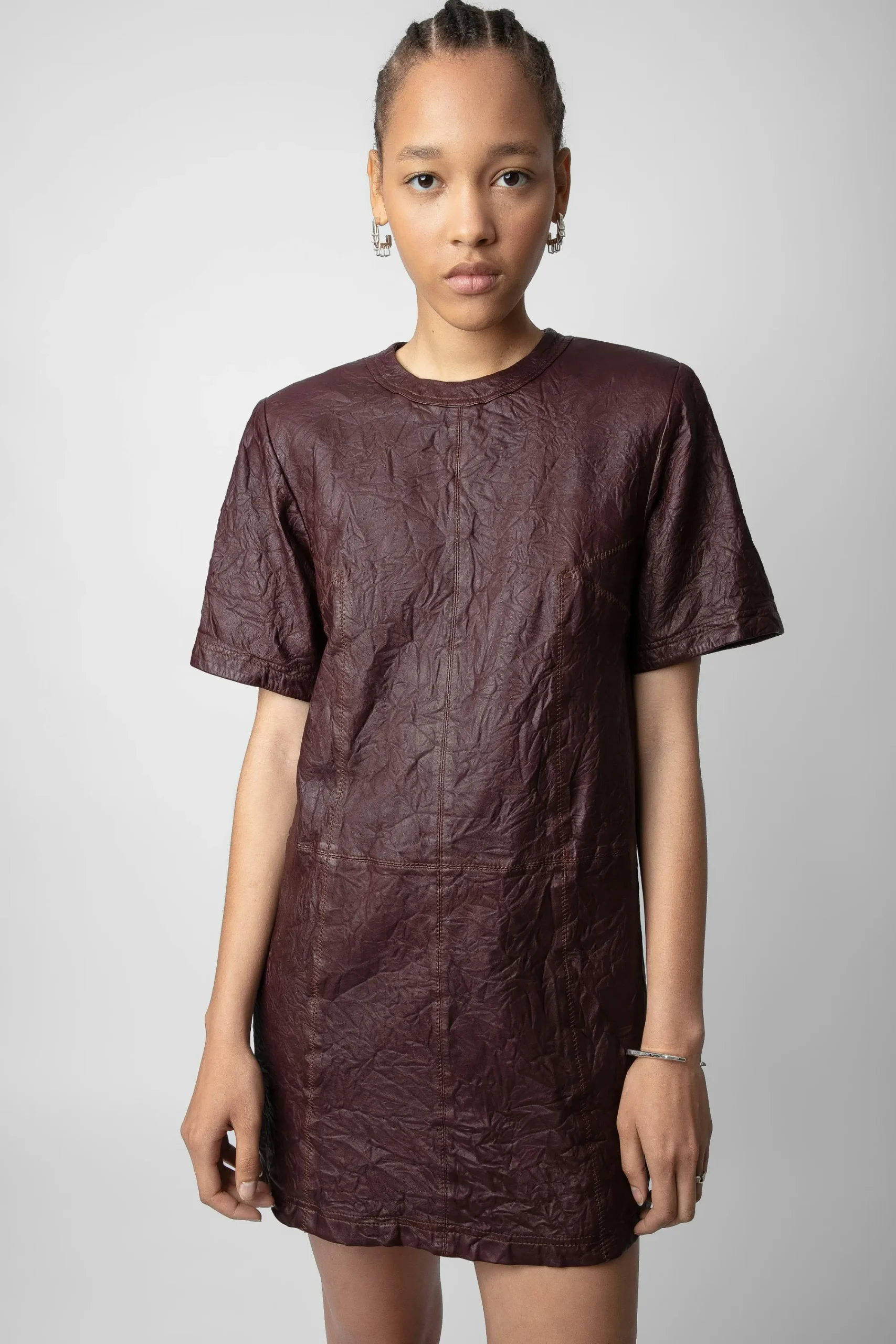 Zadig & Voltaire Robes Et Jupes^Robe Riddy En Cuir Froisse