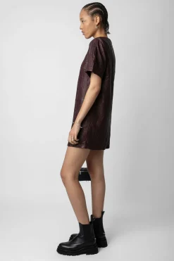 Zadig & Voltaire Robes Et Jupes^Robe Riddy En Cuir Froisse