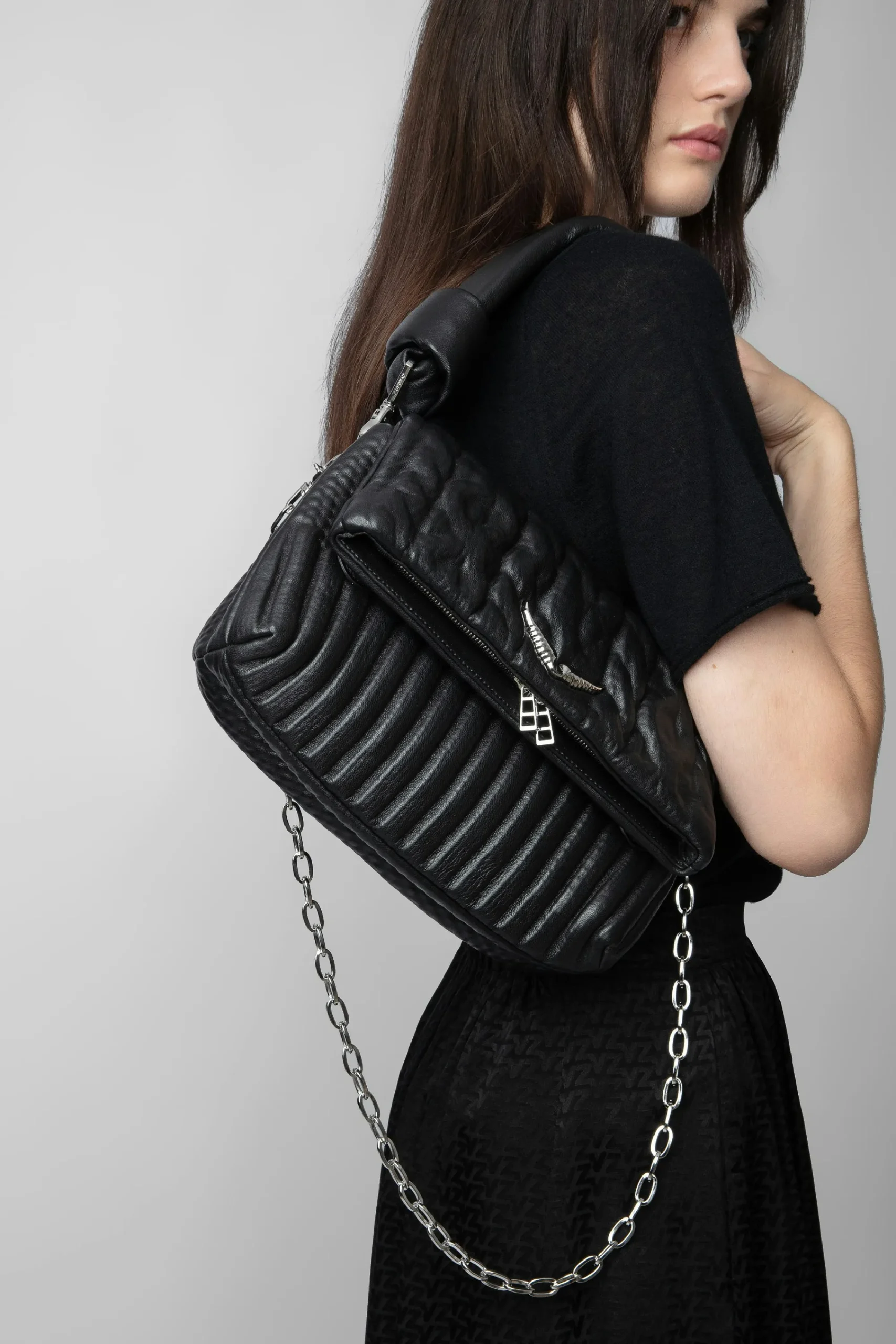 Zadig & Voltaire Sacs A Bandoulière^Sac Ombre En Tricot Rocky Eternal