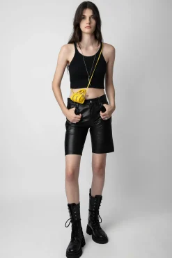 Zadig & Voltaire Pantalons Et Shorts^Short En Cuir Sady