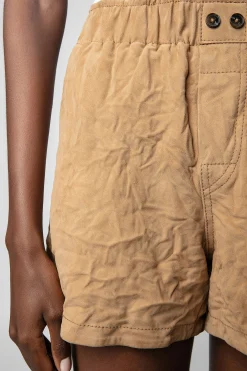 Zadig & Voltaire Pantalons Et Shorts^Short En Daim Froisse Paxi