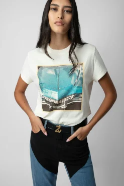 Zadig & Voltaire T-Shirts^T-Shirt A Imprime Photo Zoe Diamante