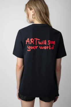 Zadig & Voltaire T-Shirts^T-Shirt Edwin Devil Diamante