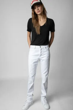 Zadig & Voltaire T-Shirts^T-Shirt En Lin A Pois Atia