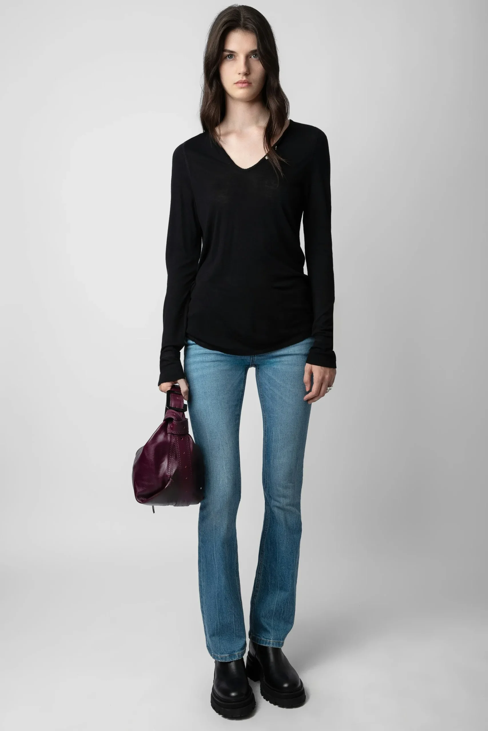 Zadig & Voltaire T-Shirts^T-Shirt Henley Bijoux