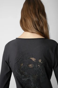 Zadig & Voltaire T-Shirts^T-Shirt Henley C'Est La Faute A Voltaire