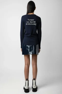 Zadig & Voltaire T-Shirts^T-Shirt Henley C'Est La Faute A Voltaire