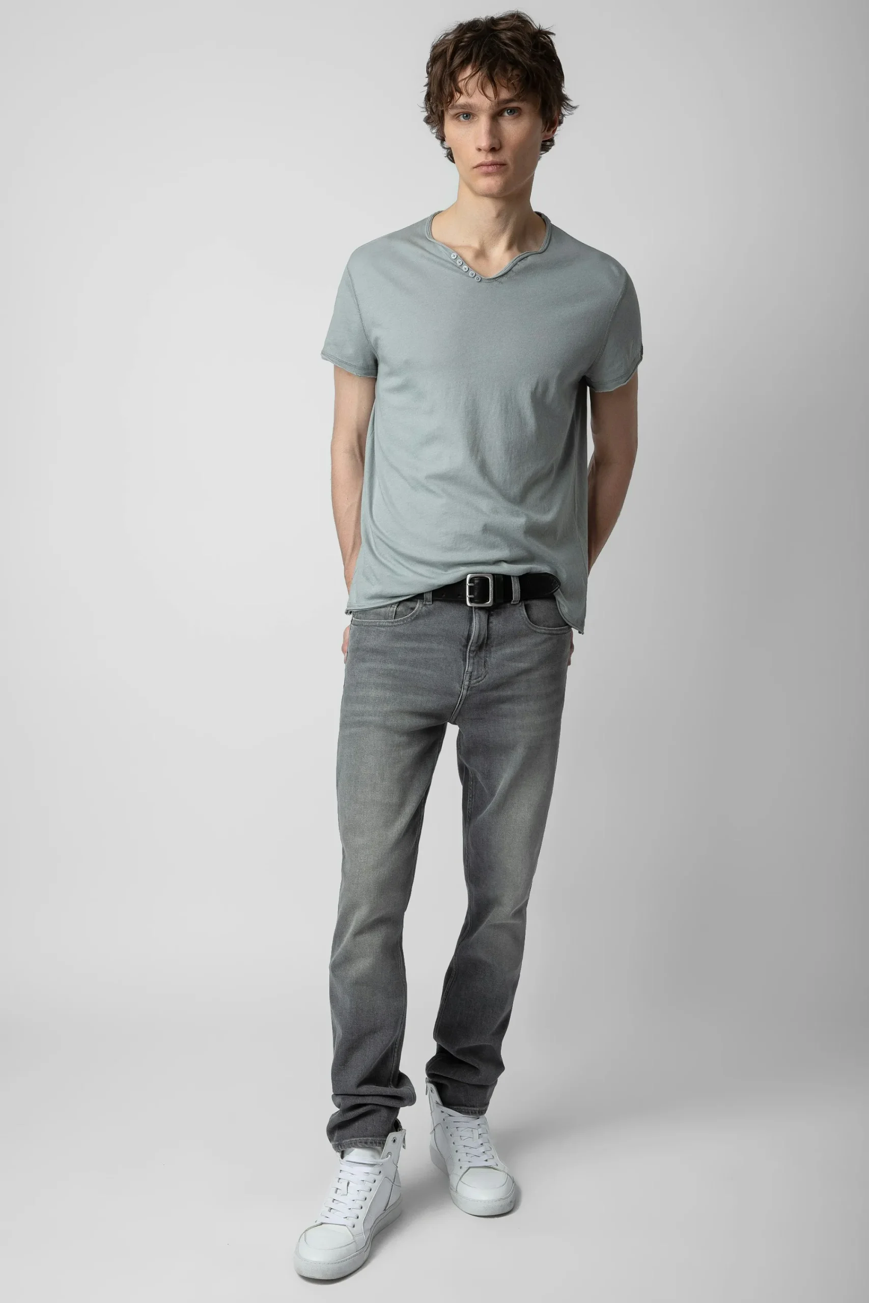 Zadig & Voltaire T-Shirts^T-Shirt Henley Fleche Monastir