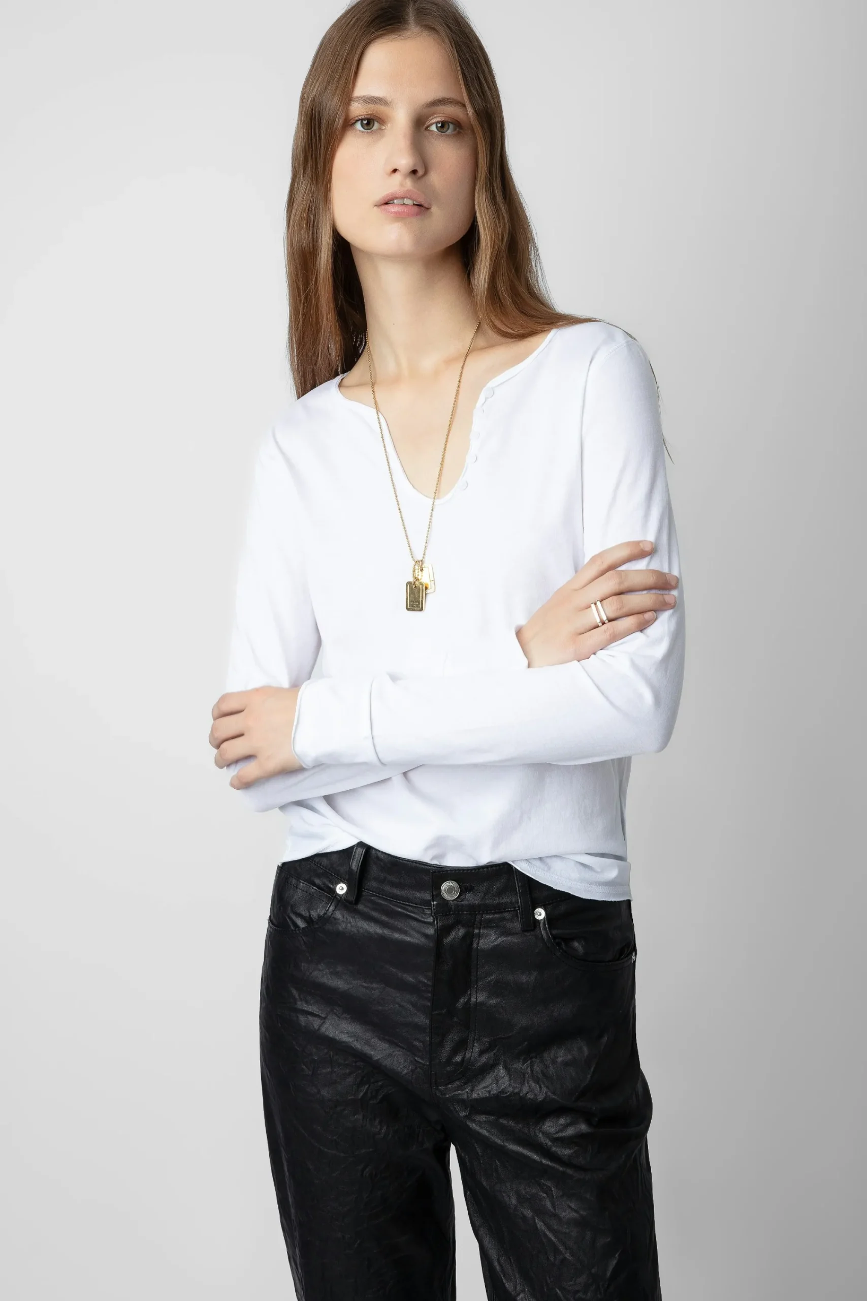 Zadig & Voltaire T-Shirts^T-Shirt Karlek Henley
