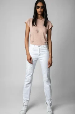 Zadig & Voltaire T-Shirts^T-Shirt Skinny Etoiles Strass