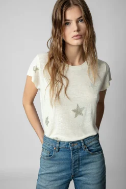 Zadig & Voltaire T-Shirts^T-Shirt Skinny Etoiles Strass