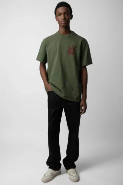 Zadig & Voltaire T-Shirts^T-Shirt Tete De Mort En Peluche