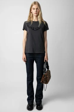 Zadig & Voltaire T-Shirts^T-Shirt Walk Peace & Love Strass