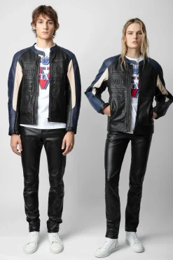 Zadig & Voltaire Unisexe^Veste En Cuir De Motard Tardif