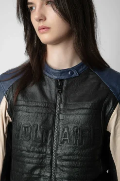 Zadig & Voltaire Unisexe^Veste En Cuir De Motard Tardif