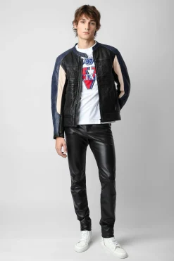 Zadig & Voltaire Unisexe^Veste En Cuir De Motard Tardif