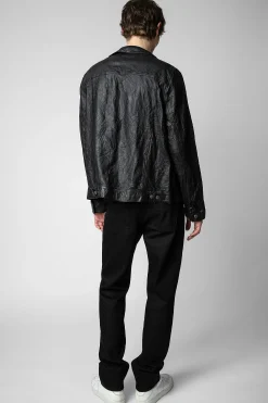 Zadig & Voltaire Manteaux Et Vestes^Veste En Cuir Froisse