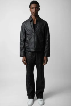 Zadig & Voltaire Manteaux Et Vestes^Veste En Cuir Froisse Lasso