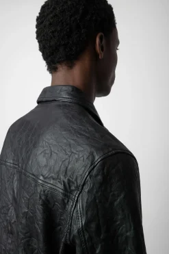 Zadig & Voltaire Manteaux Et Vestes^Veste En Cuir Froisse Lasso