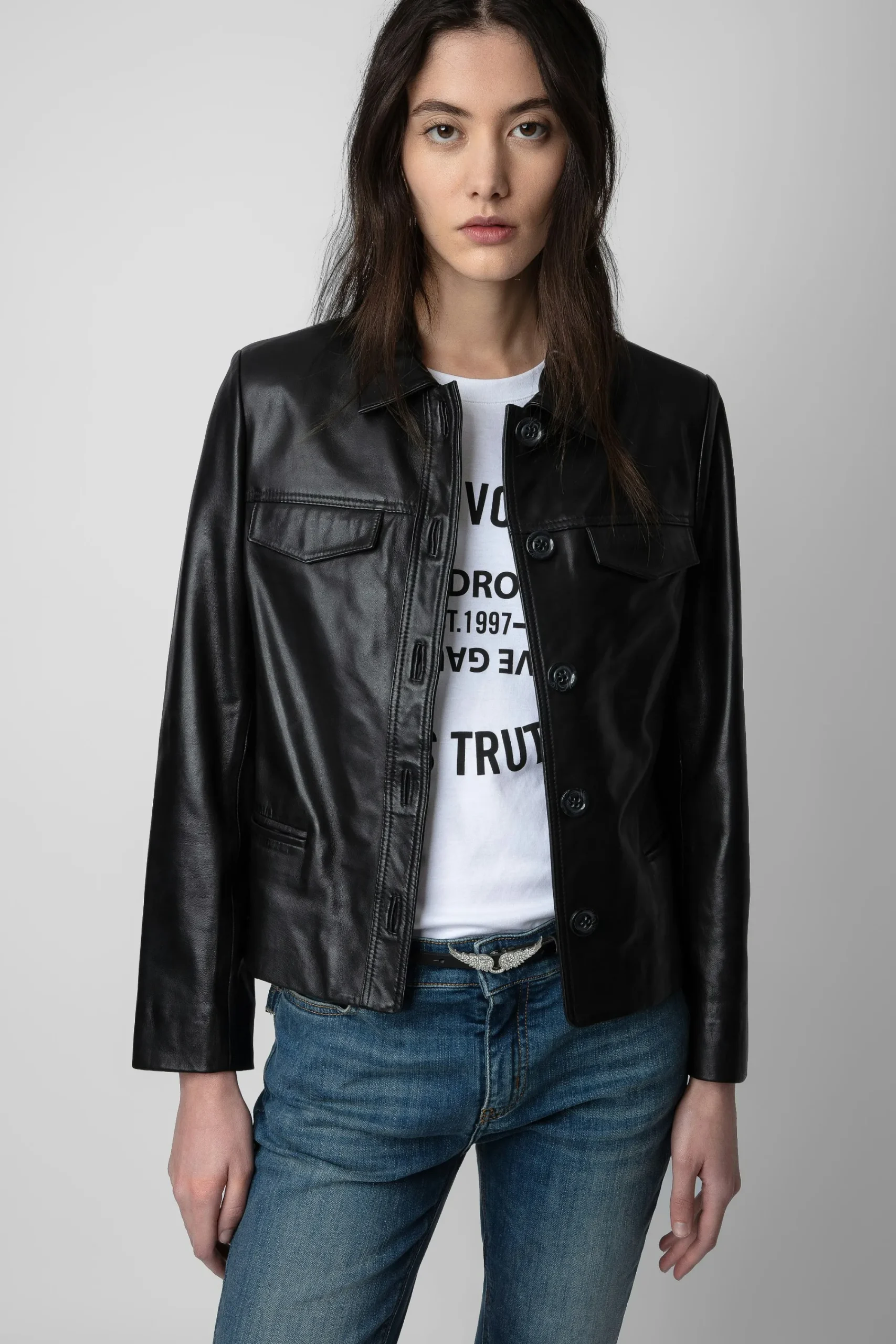 Zadig & Voltaire Manteaux Et Vestes^Veste En Cuir Liam