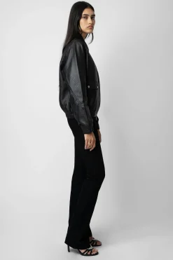 Zadig & Voltaire Manteaux Et Vestes^Veste En Cuir Lyssa