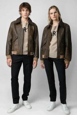 Zadig & Voltaire Manteaux Et Vestes^Veste En Cuir Mate