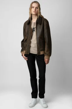 Zadig & Voltaire Manteaux Et Vestes^Veste En Cuir Mate