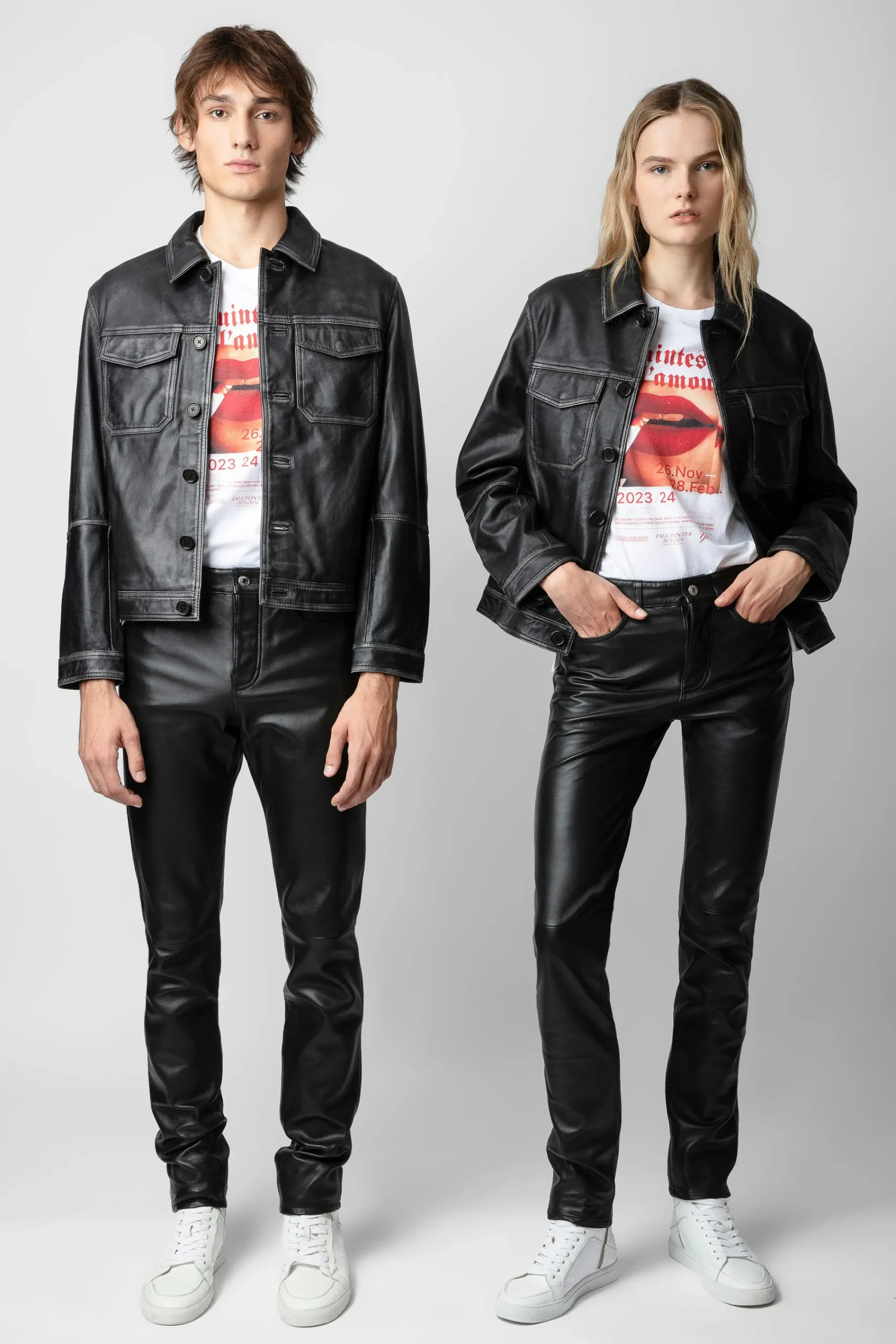 Zadig & Voltaire Manteaux Et Vestes^Veste En Cuir Vintage Lasso