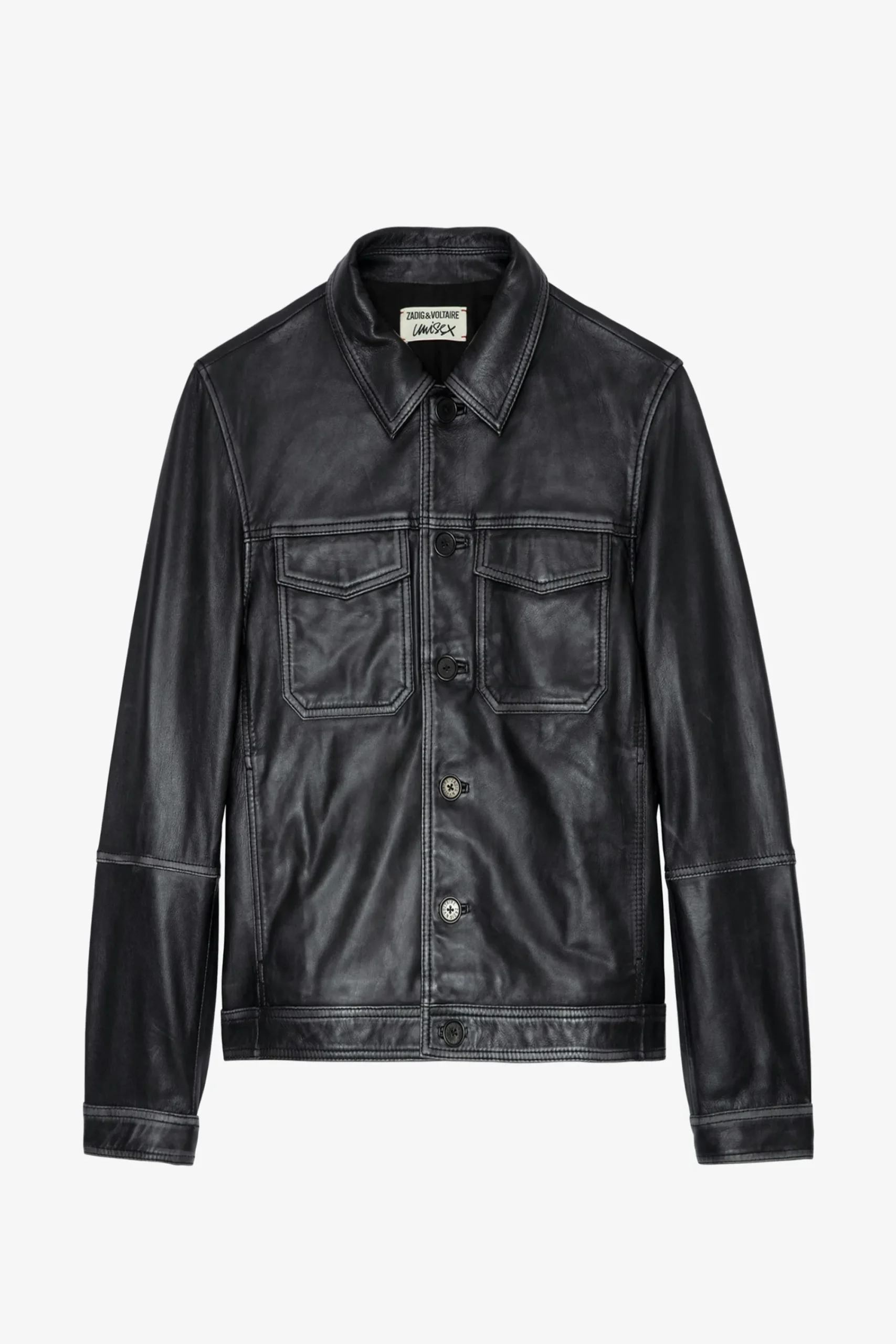 Zadig & Voltaire Manteaux Et Vestes^Veste En Cuir Vintage Lasso