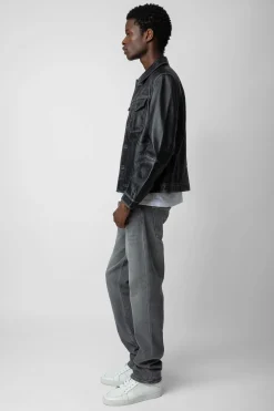 Zadig & Voltaire Manteaux Et Vestes^Veste En Cuir Vintage Lasso