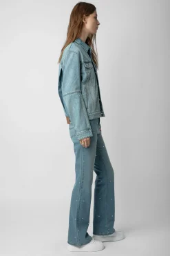 Zadig & Voltaire Unisexe^Veste En Jean Kasy A Strass