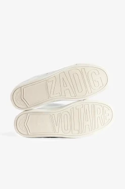 Zadig & Voltaire Formateurs^Zv1747 Baskets Basses Metallisees Gaufrees La Flash